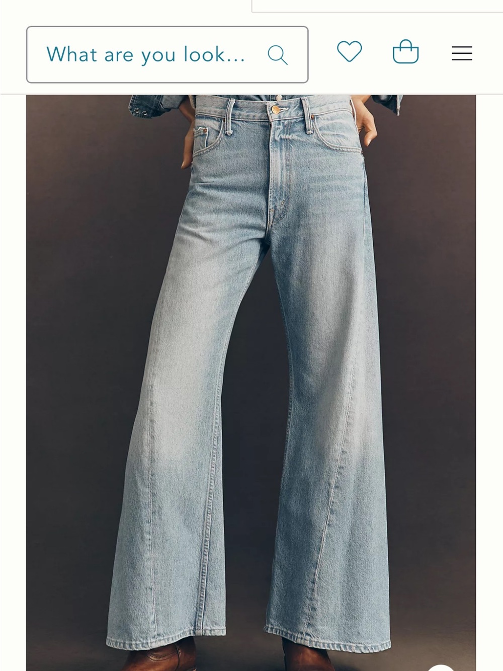 MOTHER Snacks Lemon Twist High-Rise Wide Leg Jeans